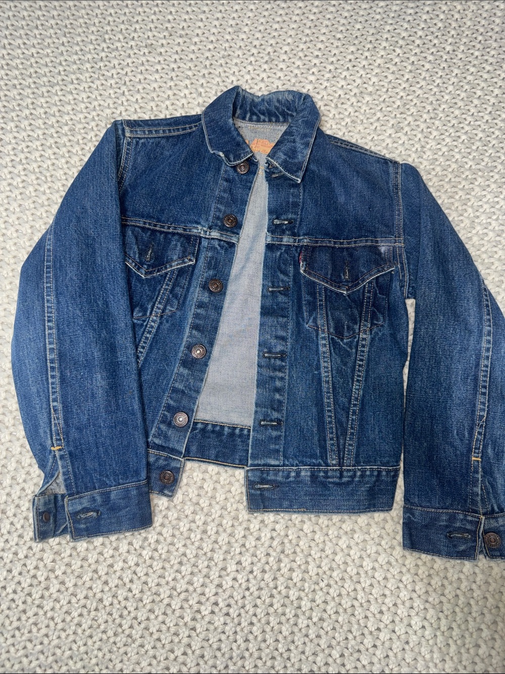 Vintage Classic Blue Denim Levi Jacket - Casual Trucker Style XS